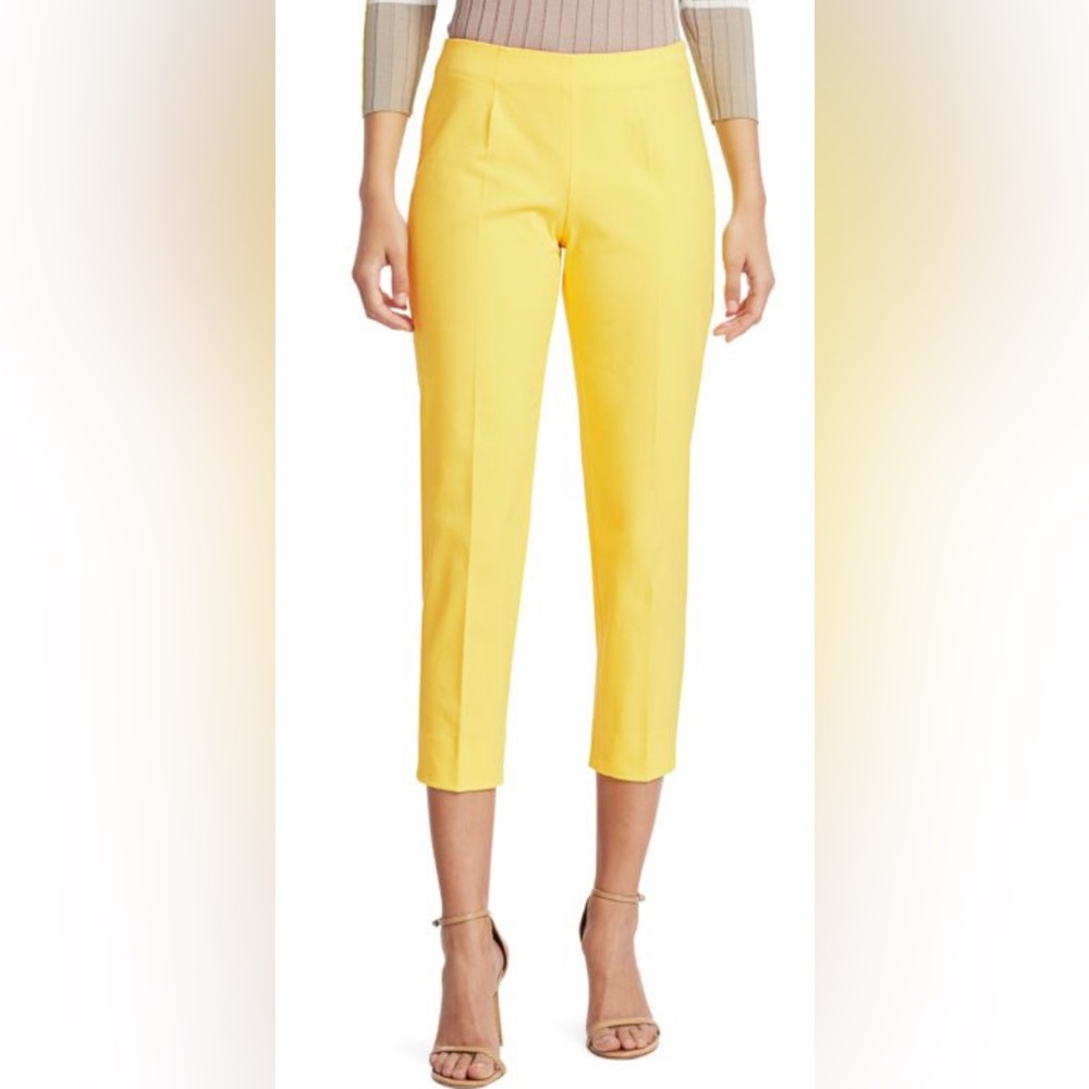 PIAZZA SEMPIONE Audrey Stretch Cotton Cropped Pants